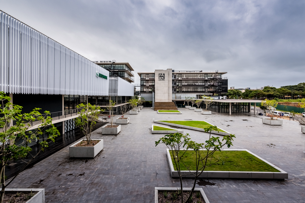 The central open square at Park Square Umhlanga
